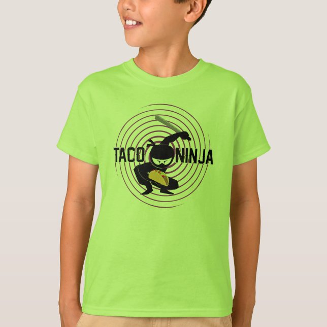 Taco Ninja Design - Kids' Basic T-Shirt (Vorderseite)