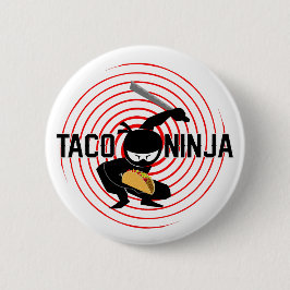 Taco Ninja Design - Round Button