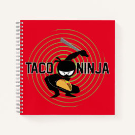 Taco Ninja Design - Spiral-Notebook Notizbuch