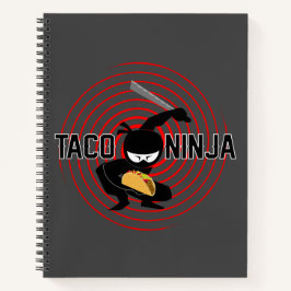 Taco Ninja Design - Spiral-Notebook Notizbuch