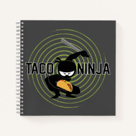 Taco Ninja Design - Spiral-Notebook Notizbuch