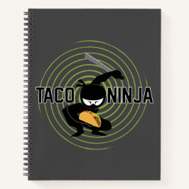 Taco Ninja Design - Spiral-Notebook Notizbuch