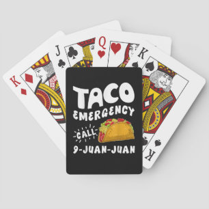 Taco-Notfallanruf 9 Juan Juan Lustig Spielkarten