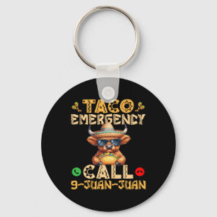 Taco Notruf 9 Juan Juan Cinco De Mayo Mexi Schlüsselanhänger