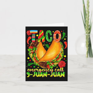 Taco-Notruf 9 juan juan lustig cinco de Karte