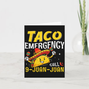 Taco Notruf 9 Juan Lustig für Männer Frauen Karte