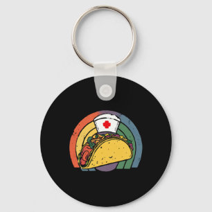 Taco Nurse Stethoscope Cinco De Mayo Nurse Women S Schlüsselanhänger