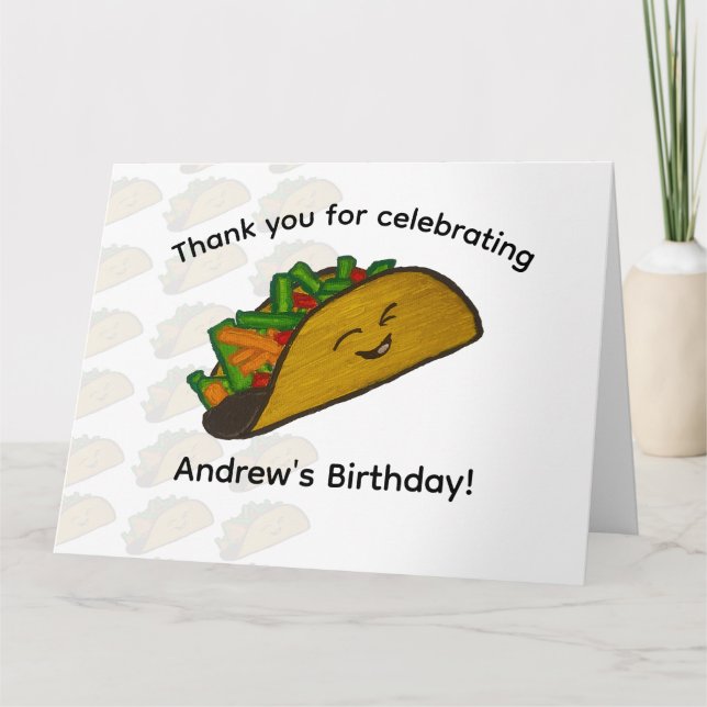 Taco-Party Danke (Vorderseite)