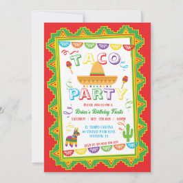 TACO PARTY Fiesta Einladung