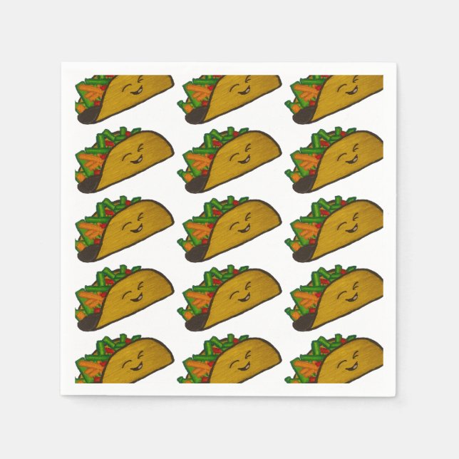 Taco-Party-Serviette Serviette (Vorderseite)