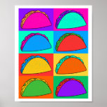 Taco Pop Art Poster<br><div class="desc">Mit diesem lebendigen Taco Pop Art Poster verwöhnen Sie Ihren Platz! Mit einem kühlen und farbenfrohen Design bringt dieses Kunstwerk das geliebte Taco in einem spielerischen, modernen Stil zum Leben. Ideal für Küchen, Speiseräume oder jede Gegend, die eine lustige, sonderbare Touch braucht. Ob Sie ein Taco-Fan oder ein Fan von...</div>