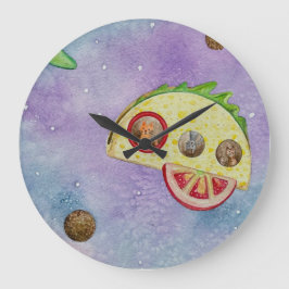Taco-Raketenuhr Große Wanduhr