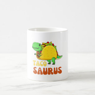 Taco saurus Taco DinosaurT rex Funny Dino on Kaffeetasse