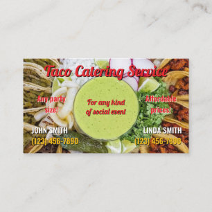 Taco Service Business Card Visitenkarte