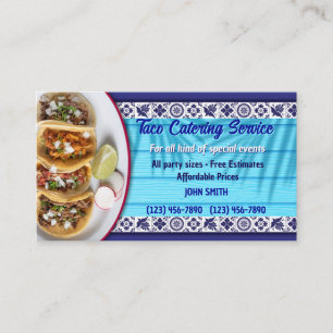Taco Service Business Card Visitenkarte