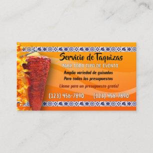 Taco Service Business Card Visitenkarte