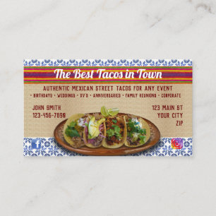 Taco Service Business Cards Visitenkarte