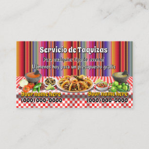 Taco-Service-Geschäftskarten Visitenkarte