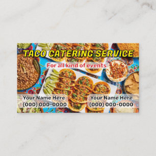 Taco-Service-Geschäftskarten Visitenkarte