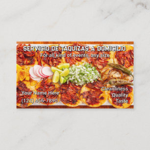 Taco-Service-Geschäftskarten Visitenkarte