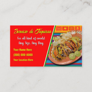 Taco-Service-Geschäftskarten Visitenkarte