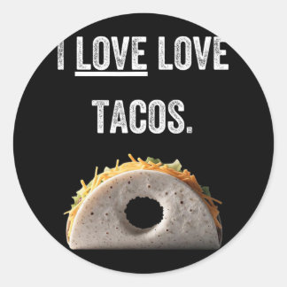 Taco Shirts für Männer Funny Cinco De Mayo Mexican Runder Aufkleber