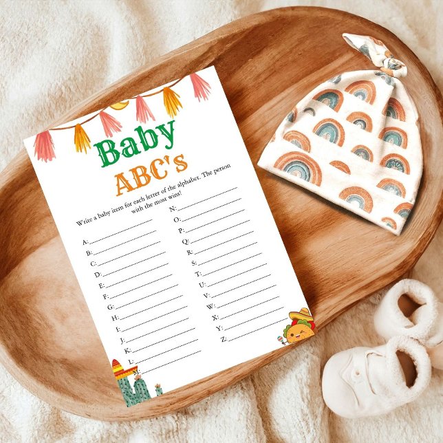 Taco-Skript Baby Abc's Baby-Dusche-Spiel (Von Creator hochgeladen)