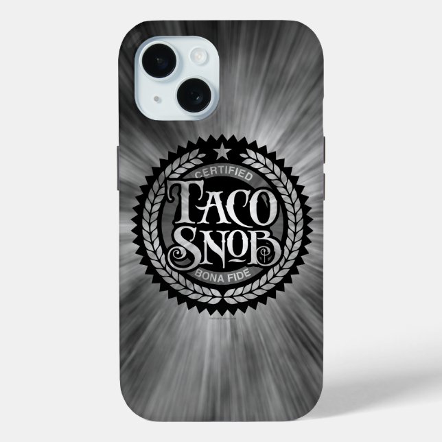 Taco Snob - lustiger Taco-Liebhaber Case-Mate iPhone Hülle (Rückseite)