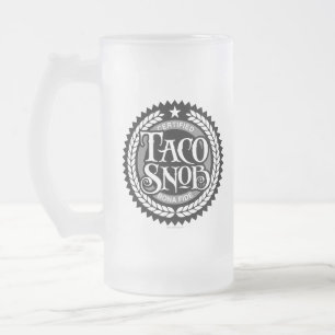 Taco Snob - lustiger Taco-Liebhaber Mattglas Bierglas