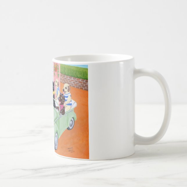 Taco-Spaß Labradors Malerei Tasse (Rechts)