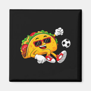 Taco spielt Fußball mexikanischer cinco de mayo So Magnet