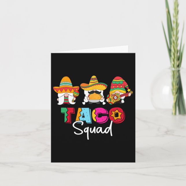 Taco Squad Cinco De Mayo Funny Niedlich mexikanisc Karte (Vorderseite)