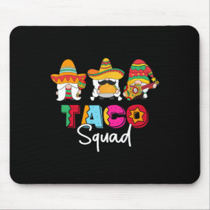 Taco Squad Cinco De Mayo Funny Niedlich mexikanisc Mousepad