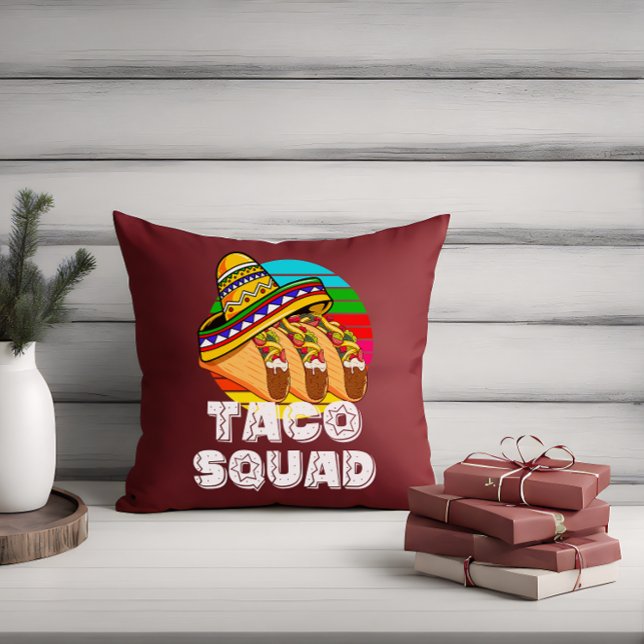 Taco Squad, Cinco de Mayo Kissen (Taco Squad Throw Pillow)