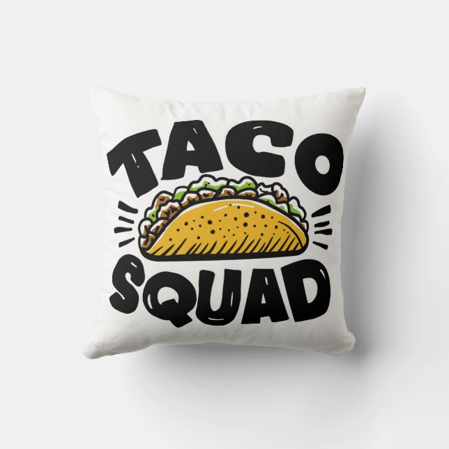 Taco Squad Kissen (Rückseite)