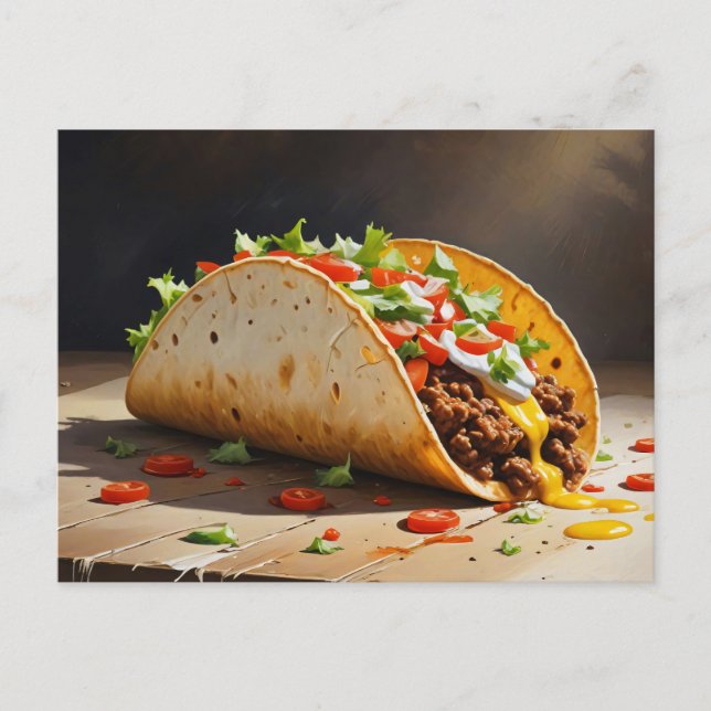 Taco Still Life Postkarte (Vorderseite)