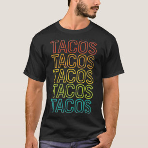 Taco Tacos Retro Tacos Vintag Dienstag Mexiko T-Shirt