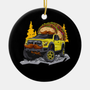 Taco Tacos Truck TRD Überlandung Überland 4X4 Truc Keramik Ornament