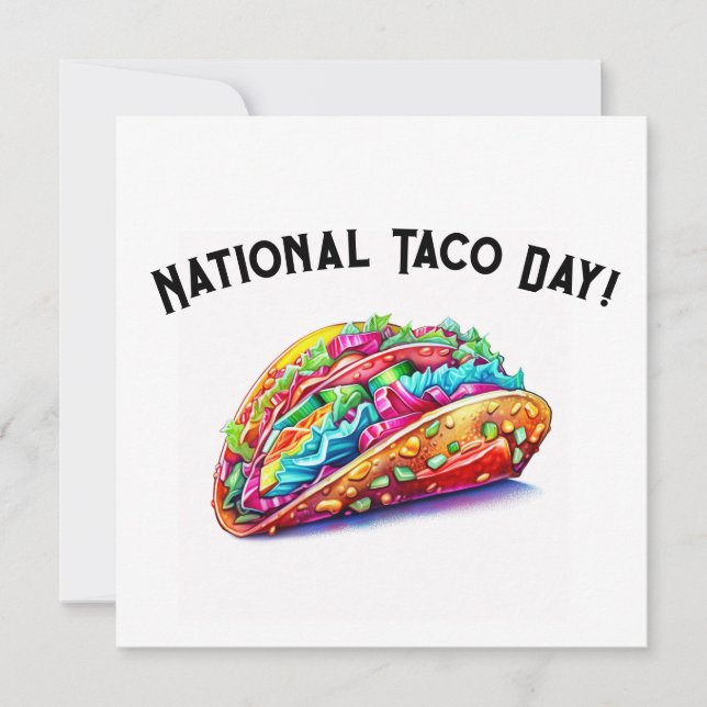Taco-Tag Feiertagskarte (Vorderseite)