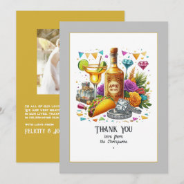 Taco & Tequila Mexican Fiesta Wedding Dankeskarte