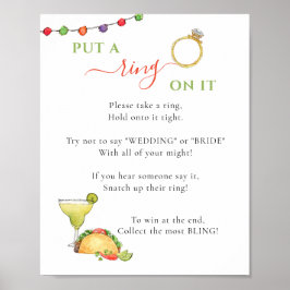 Taco Theme Brautparty-Spiel Poster