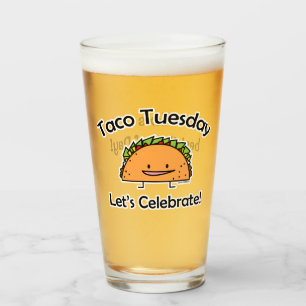 Taco-tragender Glas