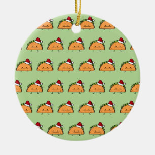 Taco-tragender Keramik Ornament