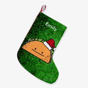 Taco-tragender Kleiner Weihnachtsstrumpf