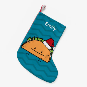 Taco-tragender Kleiner Weihnachtsstrumpf