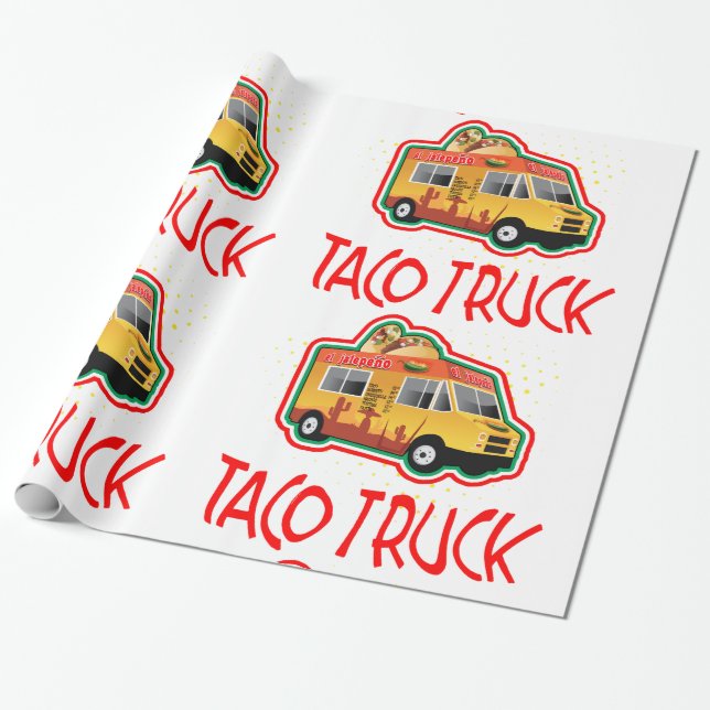 Taco Truck Geschenkpapier (Ungerollt)