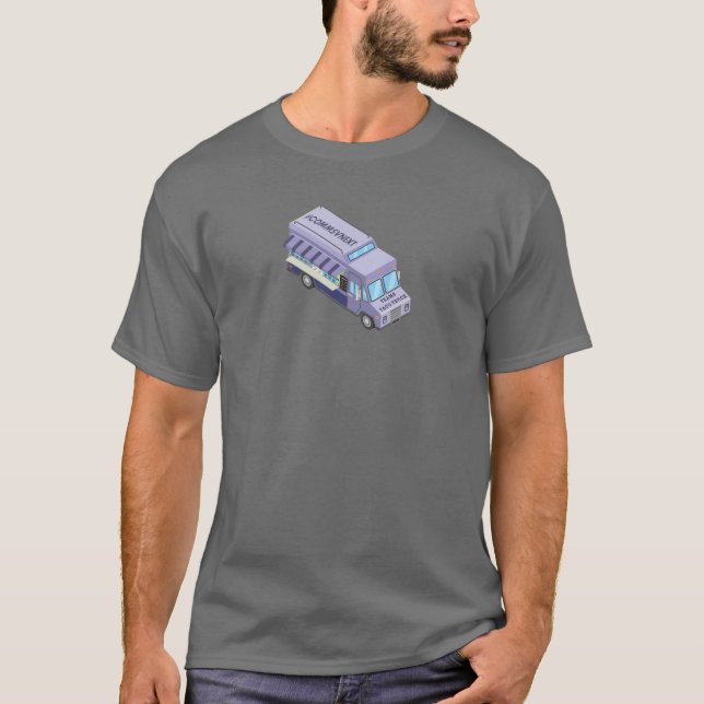 Taco Truck Mens Grau T-Shirt (Vorderseite)