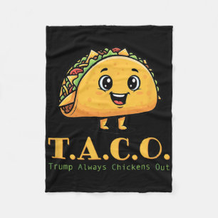 Taco Trump hält immer den lustigen demokratischen  Fleecedecke