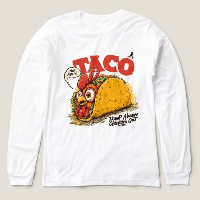 TACO Trump hält immer die lustige Politik aus Tri-Blend Shirt (Design Vorderseite)