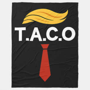 Taco Trump hält immer Hühner aus Fleecedecke